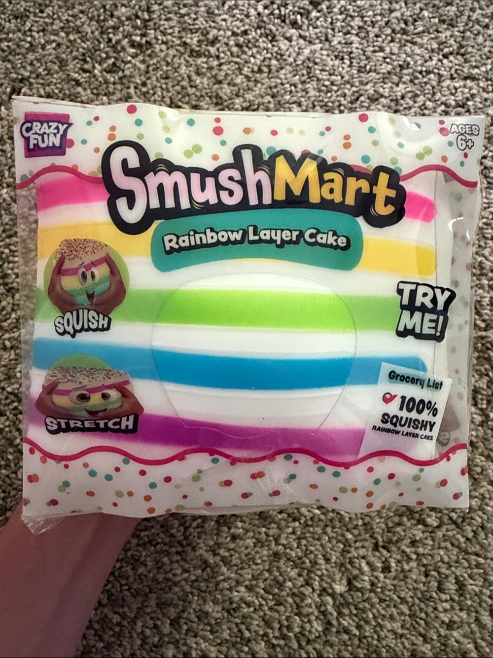 SmushMart Rainbow Layer Cake Squishy Toy - Multicolor